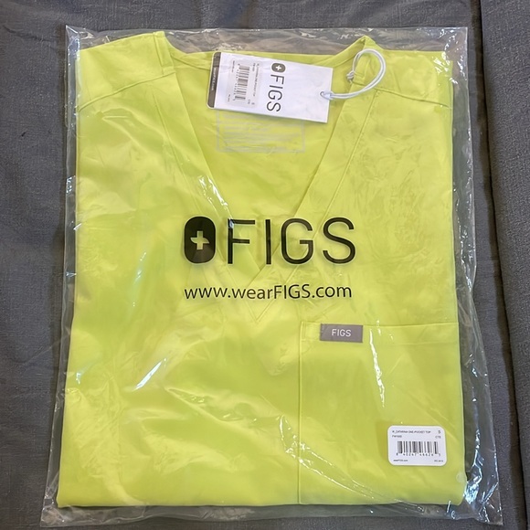 Figs Scrub Top Citrine - Picture 3 of 4